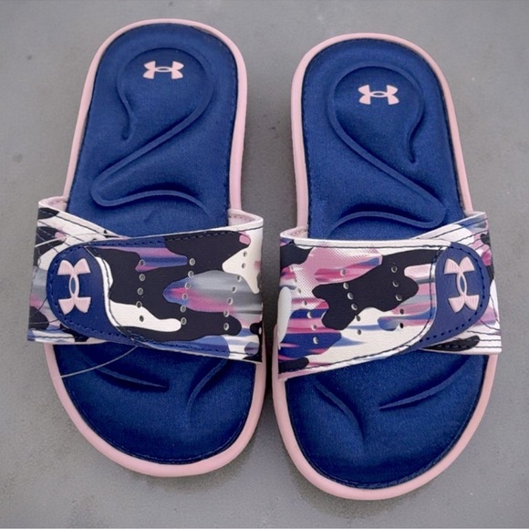 UNDER ARMOUR • Kids UA Girls Ignite VI Graphic Strap Slides Sandals - Picture 5 of 5